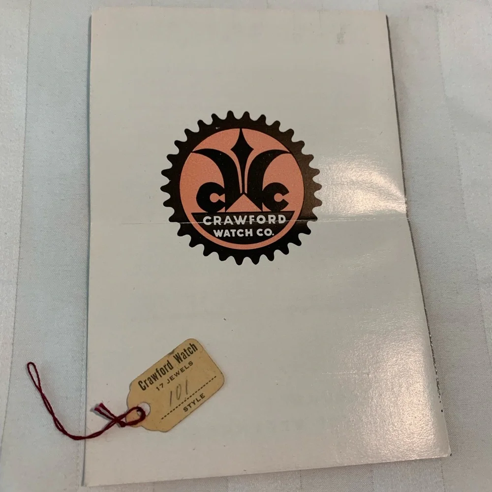 Vintage Crawford Lapel Pin 17 Jewels Watch (Working)